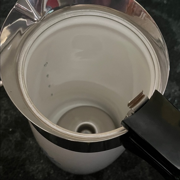 Corningware White and Blue Coffee Percolator EXCELLENT condition 10cups - Picture 7 of 10